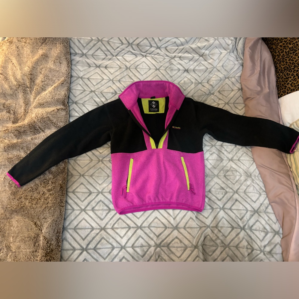 Vintage Columbia fleece quarter zip